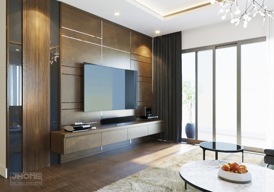 Kệ tivi gỗ óc chó đẹp