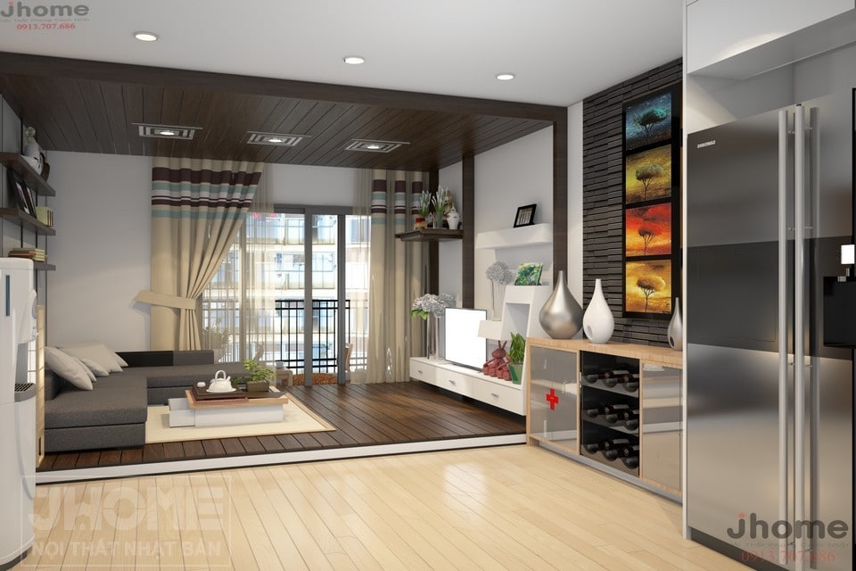 Nội thất Nhật Bản đảm bảo yếu tố tự nhiên