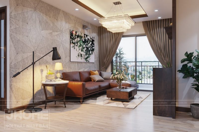 nội thất màu gỗ óc chó nhiều ý nghĩa